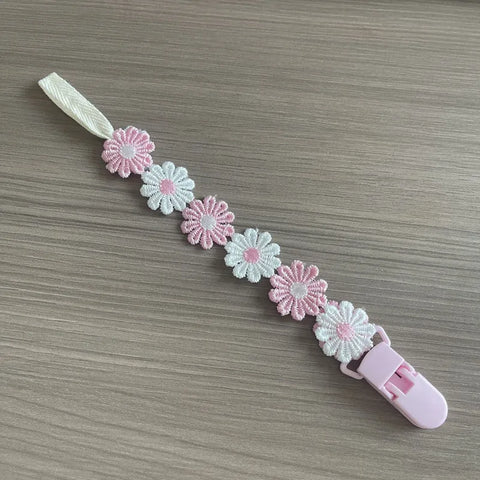 Little Daisy Baby Pacifier Clips Pacifier Chain Nipple Bracket Holder for Nipples Toddler Girl Baby Shower Gift Baby Accessories