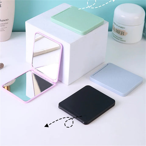 Foldable Makeup Mirror Portable Double-Sided Mirror Student Dormitory Desktop Small Gift Wholesale