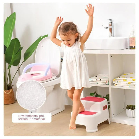 Children's Ottoman Baby Step Chair Stool Small Bench Hand Washing Step Children's Stool Non-Slip Footstool Stand Stool