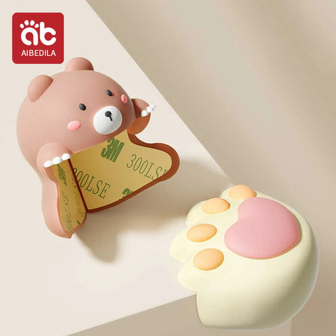 AIBEDILA Children Silicone Anti-collision Angle Cartoon Cute Safety Protection Corner Table Paste Sets of Baby Safety Protection