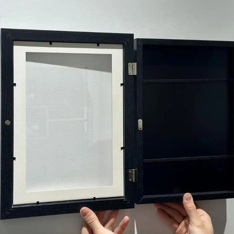 A4/A6 Children Art Frame Wooden Replaceable Photo Display for Poster Photo Drawing Paintings Pictures Display Home Decoration