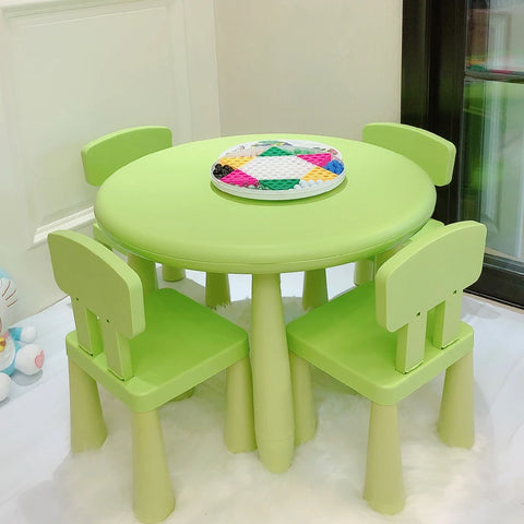 5 Piece Activity Kids Table and Chair Set,  Easy-Clean Tabletop & 4Chairs for Children Reading Art Craft Gift for Boys Girls