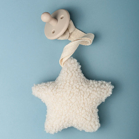 Baby Pacifier Clip Sherpa Star Moon Infant Newborn Pacifier Chain Silicone Nipple Soother Dummy Holder BPA Free Baby Accessory