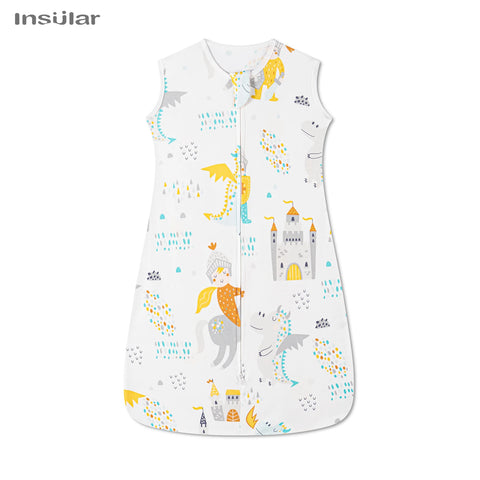 Sleeveless Vest Baby Sleeping Bag Cotton Thin Breathable Pajamas Anti-Kicking Cocoon for Newborn Envelope Sleep Sack Bedding