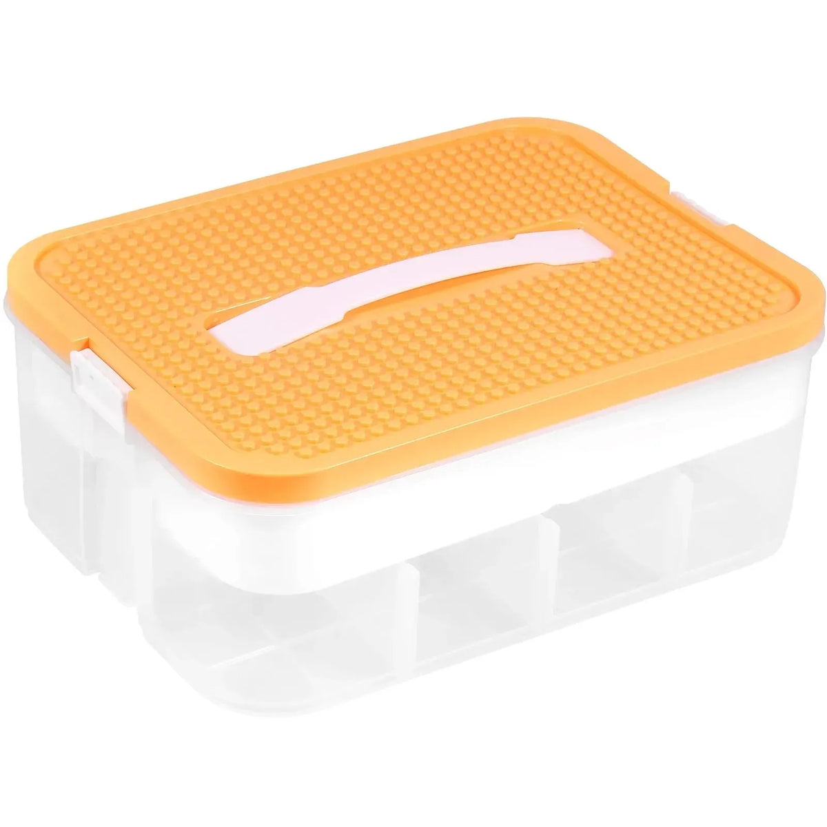 Kids Building Blocks Storage Box Stackable Storage Case Adjustable Sundries Container Cosmetic Box with Handle Toys Organizer