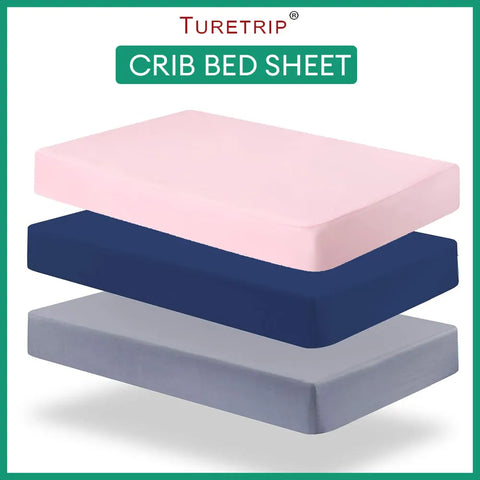 Crib Fitted Sheets Microfiber Bedding Sheet for Baby Fits Crib & Toddler Bed mattresses