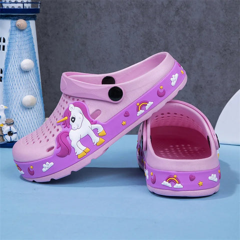 New Kids Clogs Baby Girls Slippers Summer Beach Water Shoes Indoor Outdoor EVA Casual Slipper Cute Little Girls Shoes Sandals