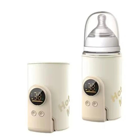 USB Multifunctional High-capacity Baby Feeding Bottle Smart Temperature Control Warmer Screen Newborn Baby Bottle Warmer Sleeve