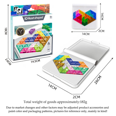 Puzzle Toys. Logical Thinking Training Fun Tabletop Games Multiple Shapes Colors, Advanced Level Gifts for Boys and Girls