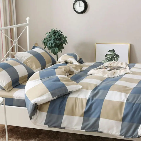 Brushed Duvet Bedding Set, Single Quilt Covers, Warm Bed Sheets, Pillowcases, Double Quilt Covers, Autumn, Winter