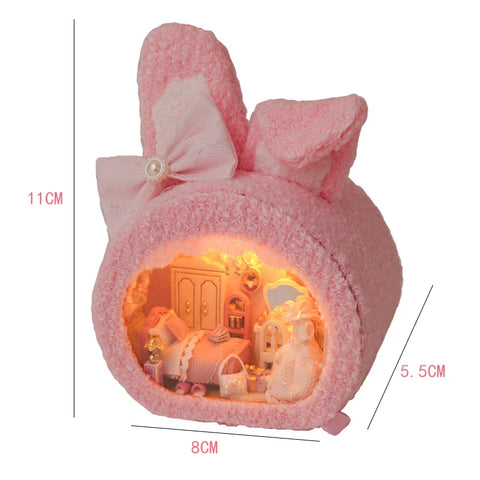 Mini Dollhouse miniatures Diy Doll House Miniaturas Maison sylvanian Home de muñecas Children Birthday Christmas r Gifts