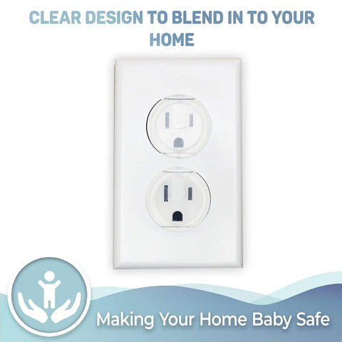 10pcs Outlet Covers, American Standard Baby Proofing Safety Child Secure Electric Plug Protectors