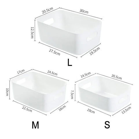 Desktop Storage Box Sundry Storage Student Snack Plastic Cosmetic Storage Box Household Kitchen Sorting Box Makeup Box