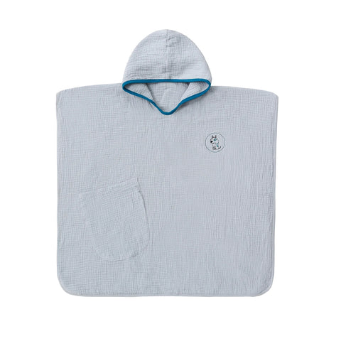 Muslin Baby Hooded Poncho Towel Children's Hooded Bath Towel Soft Kids Beach Bathing Stuff Infant Washcloth