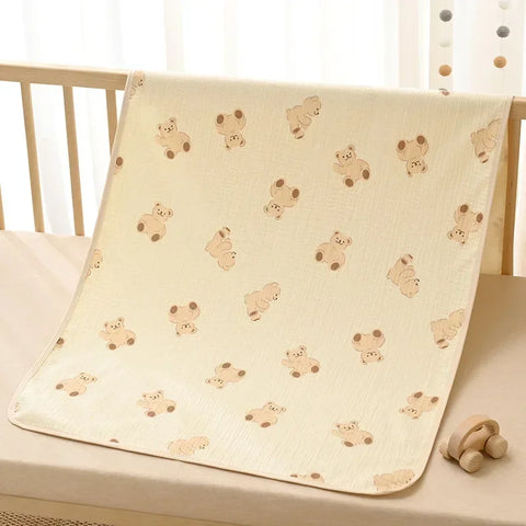 Waterproof Washable Mattress Urine Mat for Baby Toddlers Cute Cartoon Bed Protector Diaper Bedding Urine Pads Cloth Breathable