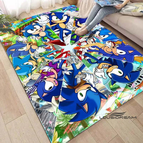 Anime Characters S-Sonic Carpet for Living Room Home Sofa Decoration,Children Game Large Decor Floor Mat Yoga Mat Large Carpet