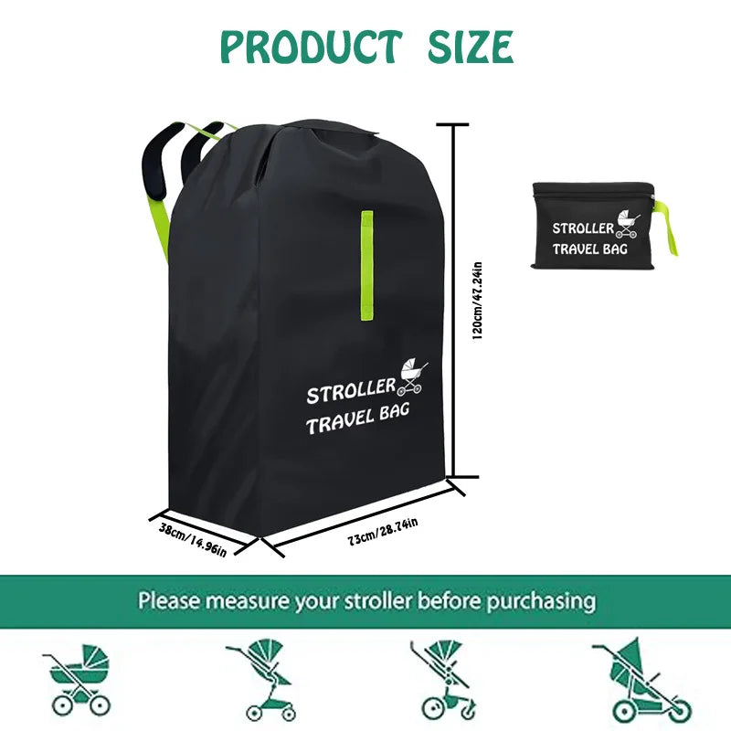 Baby Stroller Travel Bag with Shoulder Belt Pram  Universal Dust Bag Organizer Kindergarten Carts Accessories Walker Cribs Bags