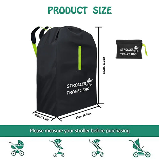 Baby Stroller Travel Bag with Shoulder Belt Pram  Universal Dust Bag Organizer Kindergarten Carts Accessories Walker Cribs Bags