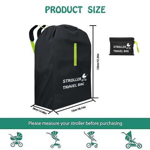 Baby Stroller Travel Bag with Shoulder Belt Pram  Universal Dust Bag Organizer Kindergarten Carts Accessories Walker Cribs Bags