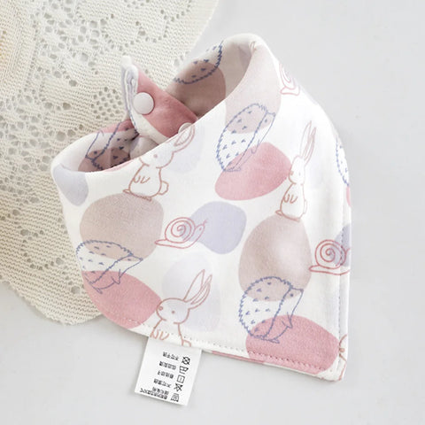 Baby Bibs Cotton Cute Animal Print Saliva Towel Bandana Bibs Newborn Teething Drooling Bib Unisex Feeding Apron For Boy Girl