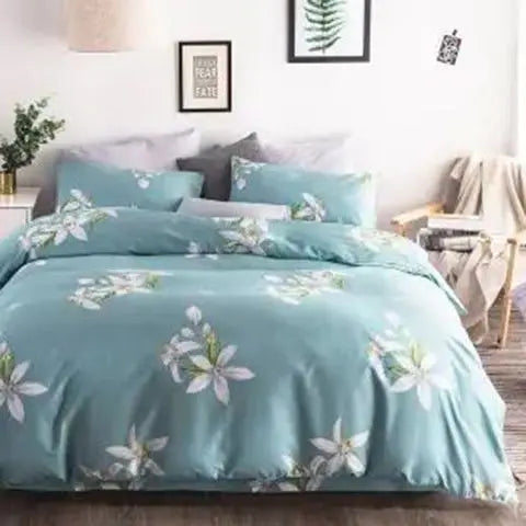 Brushed Duvet Bedding Set, Single Quilt Covers, Warm Bed Sheets, Pillowcases, Double Quilt Covers, Autumn, Winter