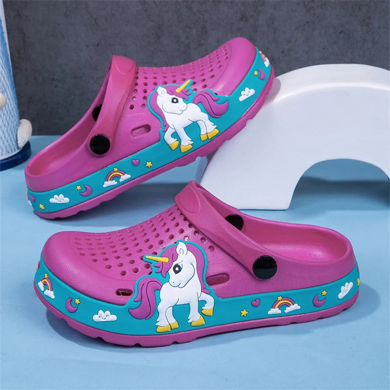 New Kids Clogs Baby Girls Slippers Summer Beach Water Shoes Indoor Outdoor EVA Casual Slipper Cute Little Girls Shoes Sandals