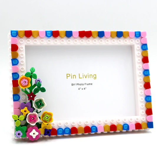 1PC  Flower Graden Photo Frame,Simple  Color Block DIY picture Frame For Home Decoration